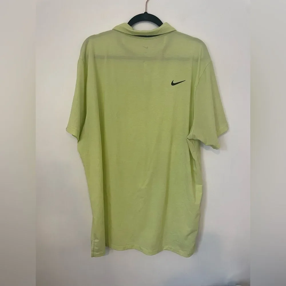Nike Dri-FIT Tour Men's Golf Polo xlarge Light Lemon Twist/Black